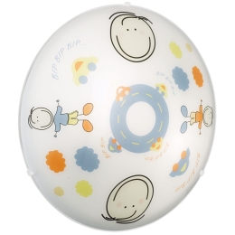 Φωτιστικό Οροφής Junior 2 88972 White-Blue Eglo Μέταλλο,Γυαλί
