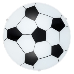 Φωτιστικό Τοίχου Junior 1 87284 White-Black  Eglo Μέταλλο,Γυαλί