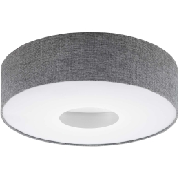 Φωτιστικό Οροφής Led Romao 95346 Grey Eglo Μέταλλο,Ύφασμα