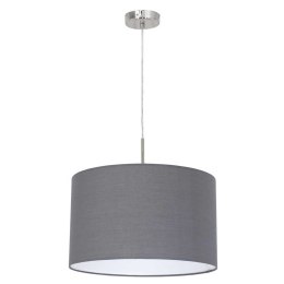 Φωτιστικό Οροφής Pasteri 31573 Grey Eglo Μέταλλο,Ύφασμα