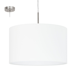 Φωτιστικό Οροφής Pasteri 31571 White Eglo Μέταλλο,Ύφασμα