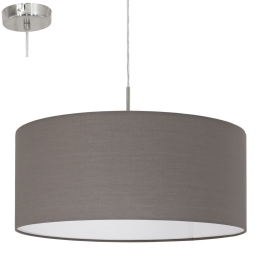 Φωτιστικό Οροφής Pasteri 31578 Anthracite-Brown Eglo Μέταλλο,Ύφασμα