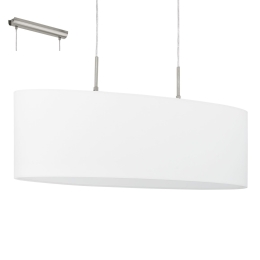Φωτιστικό Οροφής Pasteri 31579 White Eglo Μέταλλο,Ύφασμα
