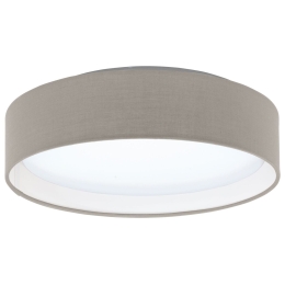 Φωτιστικό Οροφής Led Pasteri 31589 Taupe Eglo Μέταλλο,Ύφασμα