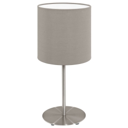 Φωτιστικό Επιτραπέζιο Pasteri 31595 Taupe Eglo Μέταλλο,Ύφασμα