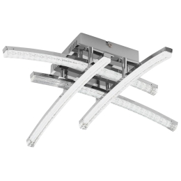 Φωτιστικό Οροφής Led Pertini 96093 Clear Eglo Αλουμίνιο,Πολυπροπυλένιο