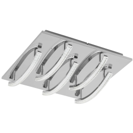 Φωτιστικό Οροφής Led Pertini 96095 Clear Eglo Αλουμίνιο,Πολυπροπυλένιο
