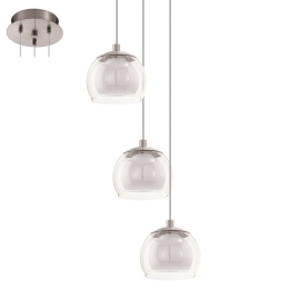 Φωτιστικό Οροφής Led Ascolese 94318 White Eglo Μέταλλο,Γυαλί