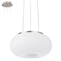 Φωτιστικό Οροφής Optica 86813 White Eglo Μέταλλο,Γυαλί