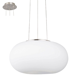 Φωτιστικό Οροφής Optica 86814 White Eglo Μέταλλο,Γυαλί
