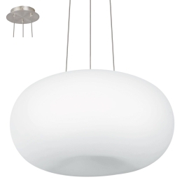 Φωτιστικό Οροφής Optica 86815 White Eglo Μέταλλο,Γυαλί