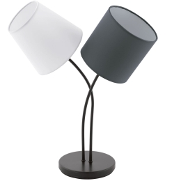 Φωτιστικό Επιτραπέζιο Almeida  95194 Anthracite-White Eglo Μέταλλο,Ύφασμα