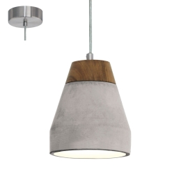 Φωτιστικό Οροφής Tarega 95525 Brown-Grey Eglo Μέταλλο
