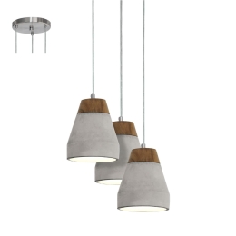 Φωτιστικό Οροφής Tarega 95526 Brown-Grey Eglo Μέταλλο