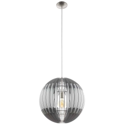 Φωτιστικό Οροφής Olmero 96973 Grey-White Eglo Μέταλλο,Ξύλο