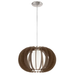 Φωτιστικό Οροφής Stellato 3 95591 Brown Eglo Μέταλλο,Ξύλο