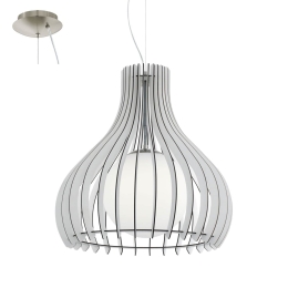 Φωτιστικό Οροφής Tindori 96211 White Eglo Μέταλλο,Ξύλο