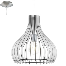 Φωτιστικό Οροφής Tindori 96257 White Eglo Μέταλλο,Ξύλο