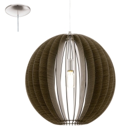 Φωτιστικό Οροφής Cossano 94636 Brown Eglo Μέταλλο,Ξύλο