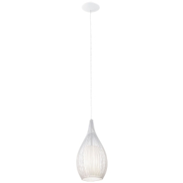 Φωτιστικό Οροφής Razoni 92251 White Eglo Μέταλλο,Γυαλί