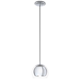 Φωτιστικό Οροφής Rocamar 94592 Silver Eglo Μέταλλο,Γυαλί