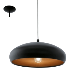 Φωτιστικό Οροφής Mogano 1 94605 Black Eglo Μέταλλο
