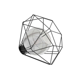 Φωτιστικό Επιτραπέζιο 'Vernham' 43484 Black-Clear Eglo Μέταλλο,Γυαλί