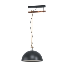 Φωτιστικό Οροφής-Ράγα 'Hodsoll' 43396 Rust-Black Eglo Μέταλλο,Ξύλο
