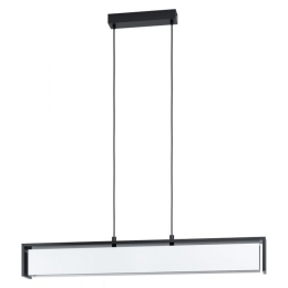 Φωτιστικό Οροφής-Ράγα Led Valdegrano-C 98445 Ble-Rgb/Cct 2700-6500K Black-White Eglo Ύφασμα,Ξύλο,Μέταλλο