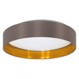 Φωτιστικό Οροφής-Πλαφονιέρα Led Maserlo 2 99542 3000K Ø380 Taupe Eglo Μέταλλο,Ύφασμα