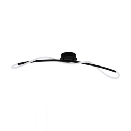 Φωτιστικό Οροφής-Πλαφονιέρα Led Egidonella 99381 3000K Black-White Eglo Μέταλλο,Πλαστικό