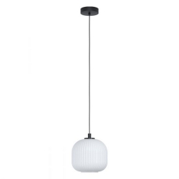 Φωτιστικό Οροφής Mantunalle 99366 Black-White Eglo Μέταλλο,Γυαλί