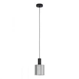 Φωτιστικό Οροφής Gorosiba 98752 Black-Clear Eglo Μέταλλο,Γυαλί