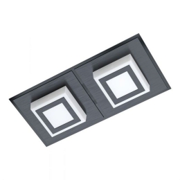 Φωτιστικό Οροφής-Πλαφονιέρα Led Masiano 1 99362 3000K Black Eglo Αλουμίνιο, Πλαστικό