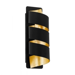 Φωτιστικό Τοίχου-Απλίκα Elizondo 98755 Black-Gold Eglo Μέταλλο