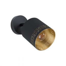 Φωτιστικό Τοίχου-Απλίκα Esteperra 99276 1 Gold Eglo Μέταλλο,Ύφασμα