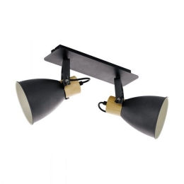 Φωτιστικό Οροφής-Σποτ Coswarth 99075 Anthracite-Brown Eglo Μέταλλο,Ξύλο