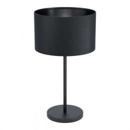Φωτιστικό Επιτραπέζιο Maserlo 1 99045 Black Eglo Μέταλλο,Ύφασμα