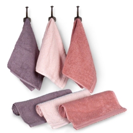 Ποτηρόπανα Primus No 3 Pink-Lila Sb Home 30x50cm 100% Βαμβάκι