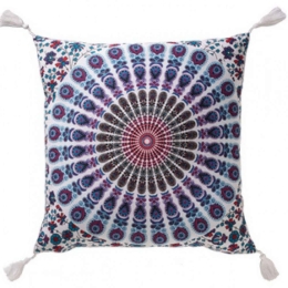 Μαξιλάρι Διακοσμητικό (Με Γέμιση) Mandala NACC509P Μωβ 40Χ40 100% Βαμβάκι