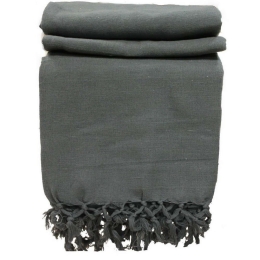 Ριχτάρι Rajput NARDCHA Ανθρακί Διθέσιο 225x250cm 100% Βαμβάκι