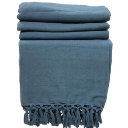 Ριχτάρι Rajput NARDSBL Μπλε Διθέσιο 225x250cm 100% Βαμβάκι