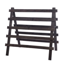 Πετσετοθήκη Δαπέδου 119cm 29645-074 Black Ξύλο