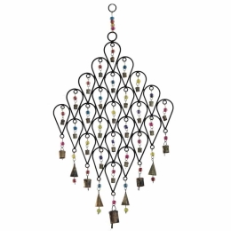 Μελωδός Μεταλλικός Με Καμπανάκια NAMD62 69cm Black-Multi Μέταλλο