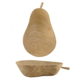 Μπολ Αχλάδι Ξύλινο EI1461 14cm Natural Ξύλο