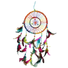 Διακοσμητική Ονειροπαγίδα Rainbow NADCAT40 58x16cm Multi Ύφασμα