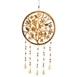 Κρεμαστό Διακοσμητικό Τοίχου NAMD214 25x72cm Bronze Μέταλλο