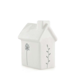 Διακοσμητικό Βάζο Σπίτι EI5770 9,5x6,7cm White Πορσελάνη