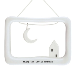 Διακοσμητικό Επιτοίχιο EI5637 9,5x2x12cm White Πορσελάνη