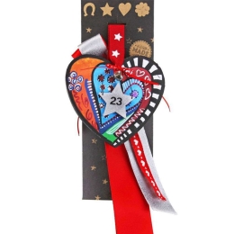 Γούρι Κρεμαστό Καρδιά Funky LU22002A 33cm Multi
